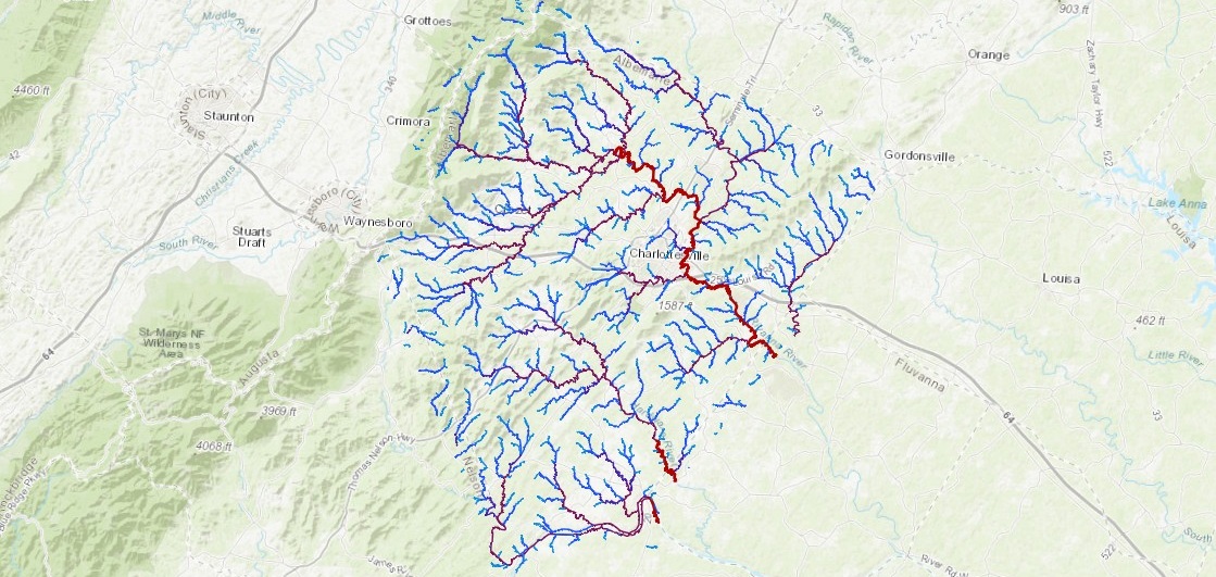Albemarle County Flow Pathways Map